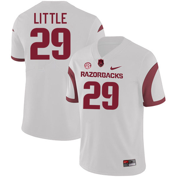 Cam Little Arkansas Jersey,Arkansas Razorbacks #29 Cam Little Jersey Youth College-Retro White